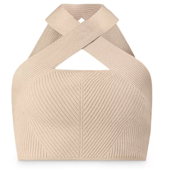 Herve Leger Tops - HERVÉ by Hervé Léger Ribbed Halter Bra Top